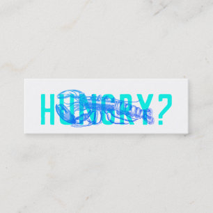 Minitarjeta De Visita Entrega moderna de Fancy holografic Seafood