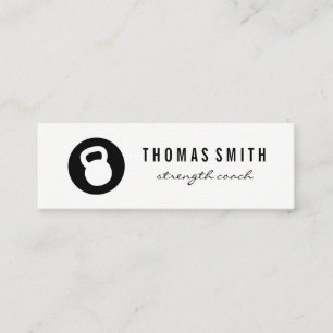 Minitarjeta De Visita Entrenador personal de Kettle Bell