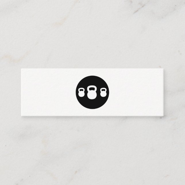 Minitarjeta De Visita Entrenador personal de Kettle Bell (Anverso)