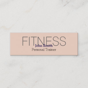 Minitarjeta De Visita Entrenador Personal Elegante Moderno