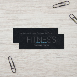 Minitarjeta De Visita Entrenador Personal Elegante Moderno