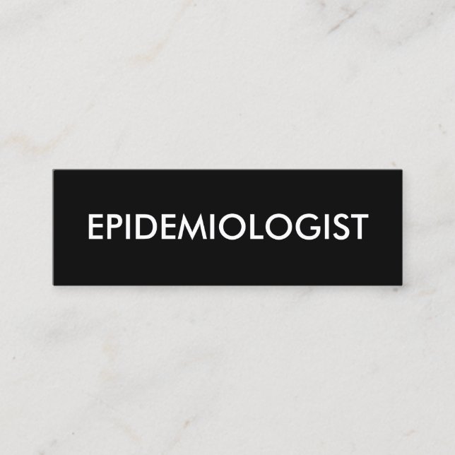 Minitarjeta De Visita epidemiólogo (Anverso)