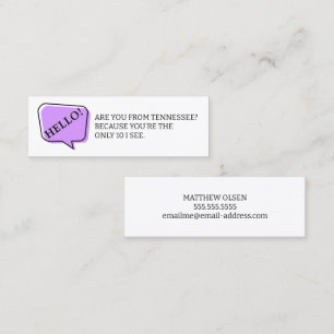 Minitarjeta De Visita ¿Eres De Tennessee Fun Dating Calling Card?