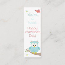 ¡Eres un Hoot! Owl Valentine Bookmark