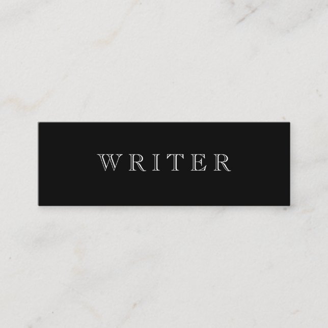 Minitarjeta De Visita Escritor (Anverso)