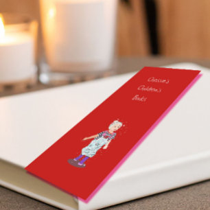 Minitarjeta De Visita Escritor imagen profesional rojo