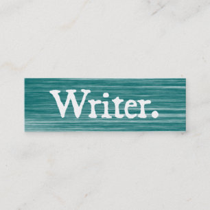 Minitarjeta De Visita Escritor rasguñado