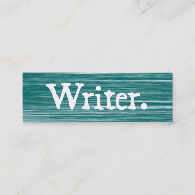 Minitarjeta De Visita Escritor rasguñado (Anverso)