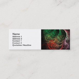 Minitarjeta De Visita Espacio de Fuego de Arte Abstracto