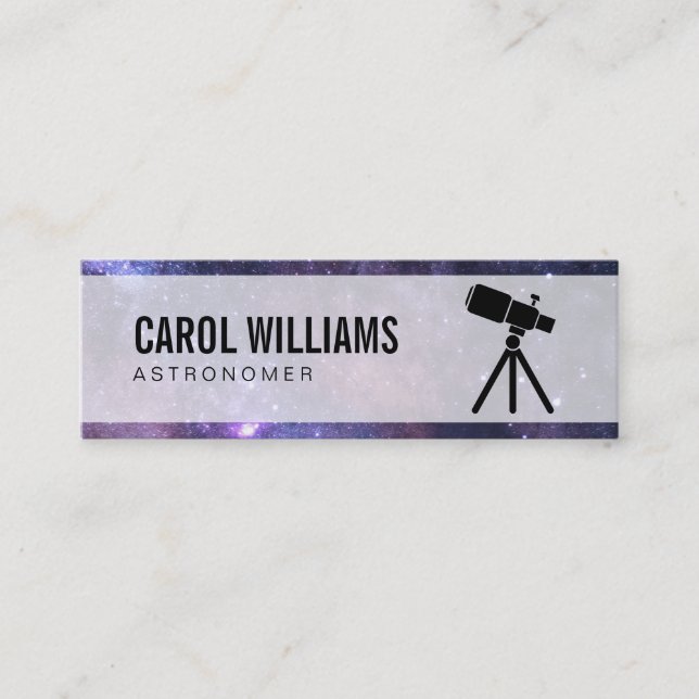 Minitarjeta De Visita Espacio | Estelar (telescopio) (Anverso)