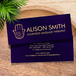 Minitarjeta De Visita Espiral de energía de mano elegante de Hamsa