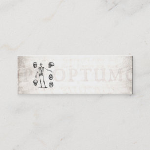 Minitarjeta De Visita Esqueletos antiguos esqueléticos de la anatomía de