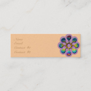 Minitarjeta De Visita Esquema de Lavendar del Lollipop