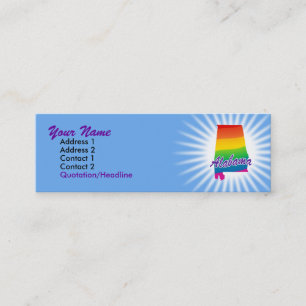 Minitarjeta De Visita Estado Arcoiris De Alabama