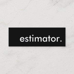 Minitarjeta De Visita estimador.