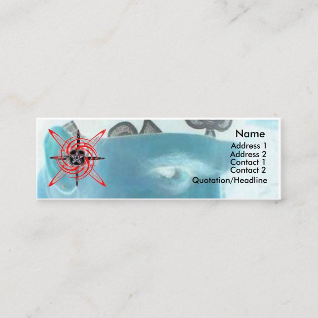 Minitarjeta De Visita Estrella pagana (Anverso)