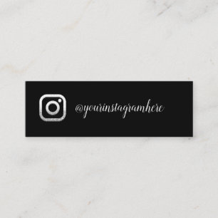 Minitarjeta De Visita Evento con logotipo de medios sociales en Instagra