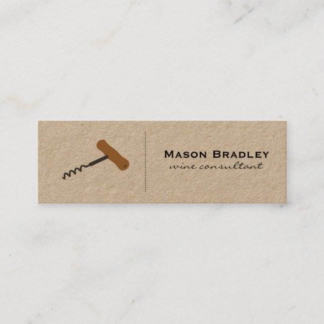 Minitarjeta De Visita Experto en vinos (Anverso)