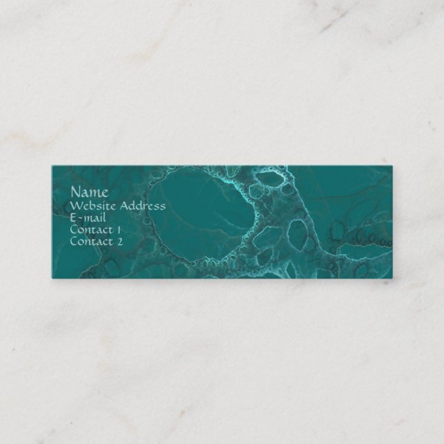 Minitarjeta De Visita Extracto verde (Anverso)