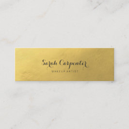 Minitarjeta De Visita falsa moda elegante del oro el |