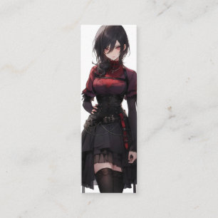 Minitarjeta De Visita Fantasy Anime Bonito Chica
