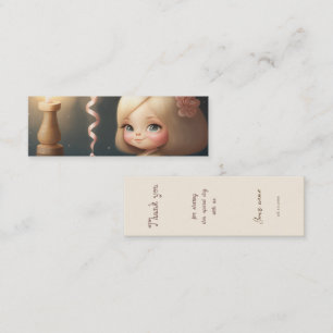 Minitarjeta De Visita Feliz cumpleaños Chica 01