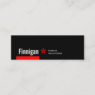 Minitarjeta De Visita Finnigan Big Redstripe Asterisk