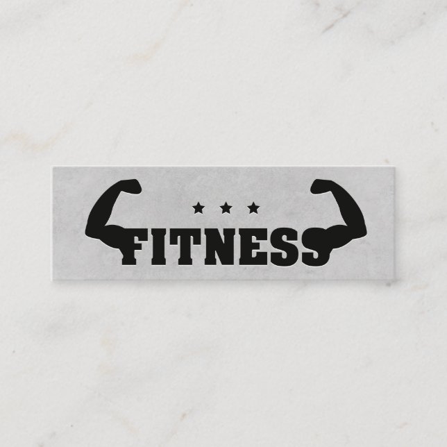 Minitarjeta De Visita Fitness Flex | Entrenador personal (Anverso)
