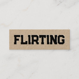Minitarjeta De Visita Flirting Simple