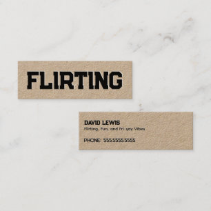 Minitarjeta De Visita Flirting Simple