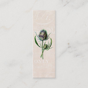 Minitarjeta De Visita Flor salvaje vieja del cardo del escocés del