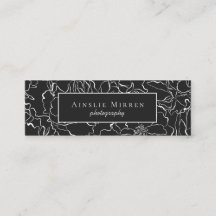 Floral simple negra