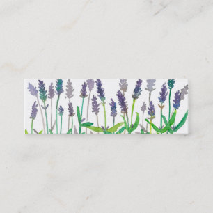 Minitarjeta De Visita Flores acuáticas de lavanda