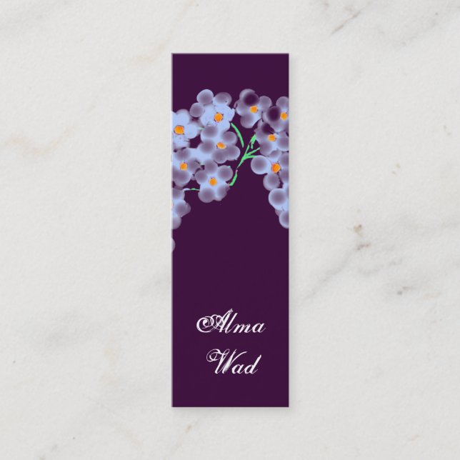 Minitarjeta De Visita Flores brillantes (Anverso)