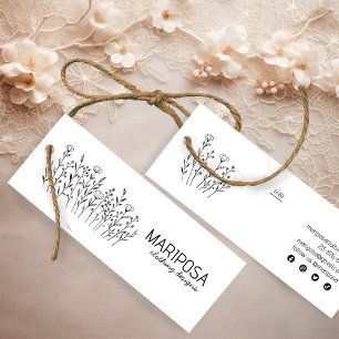 Minitarjeta De Visita Flores silvestres Iconos sociales Clothing Persona