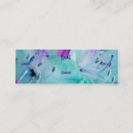 Minitarjeta De Visita Florismo - Floral azul