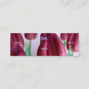 Minitarjeta De Visita Florist - Rosey Beige Tulips