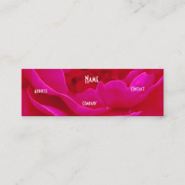 Minitarjeta De Visita Florista - rosa verde rosado