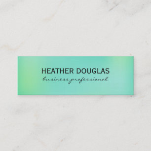 Minitarjeta De Visita Fondo de degradado verde