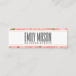 Minitarjeta De Visita Fondo de la flor