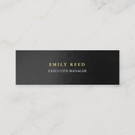 Minitarjeta De Visita Fondo gris moderno simple y delgado profesional