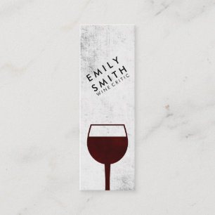 Minitarjeta De Visita Fondo Rústico Elegante De Vino