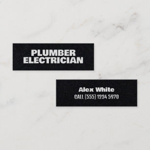 Minitarjeta De Visita ⚡ Fontanero y electricista Premium