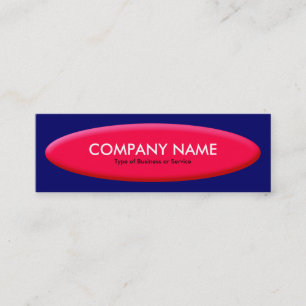 Minitarjeta De Visita Forma de barco III - Rojo en la Marina Profunda