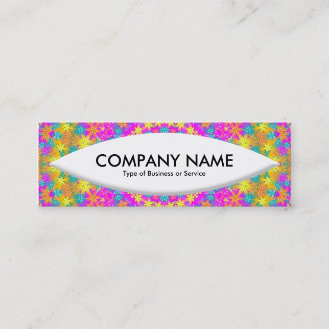 Minitarjeta De Visita Forma de barco - Kaleidoscope 03 (Anverso)