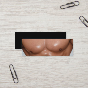 Minitarjeta De Visita Formador personal entrenador físico masculino