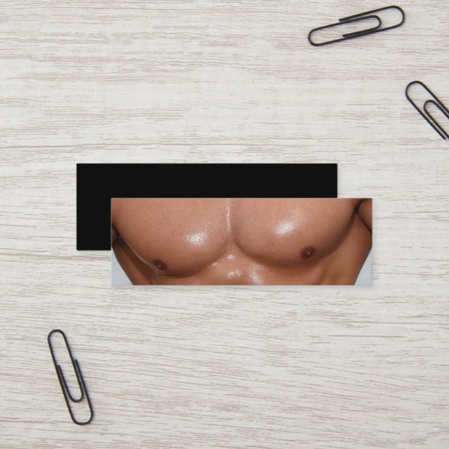 Minitarjeta De Visita Formador personal entrenador físico masculino (Anverso/Reverso In Situ)