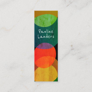 Minitarjeta De Visita Formas circulares expresivas