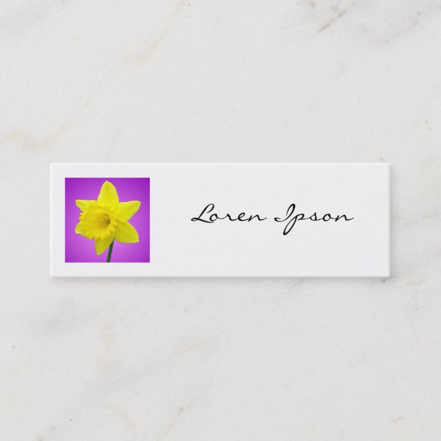 Minitarjeta De Visita Foto cuadrada - Daffodil 02 (Anverso)