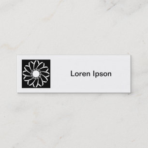 Minitarjeta De Visita Foto cuadrada - Flor geométrica